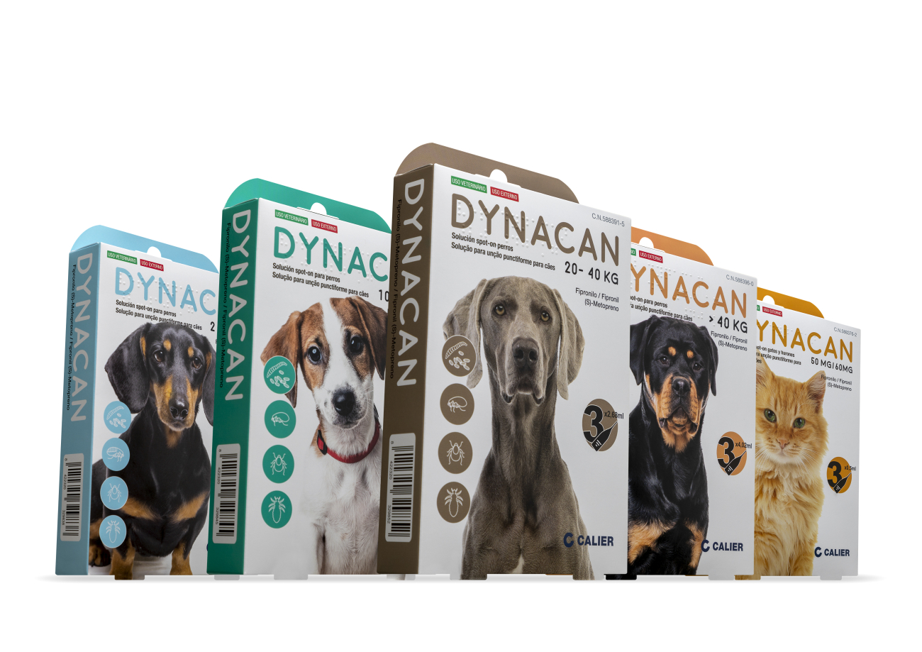 Imagen de Calier lanza Dynacan spot-on, un antiparasitario externo en formato pipeta para perros, gatos y hurones