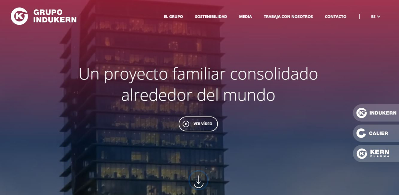 Imagen de El Grupo Indukern renueva su página web